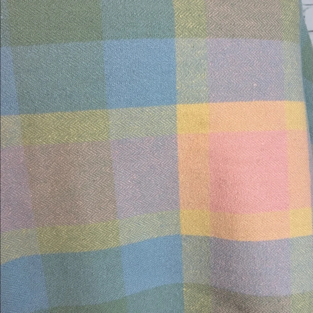 Pendleton NWT Crib Blanket 100% Washable Merino Wool 32” X 44” Pink Blue Yellow